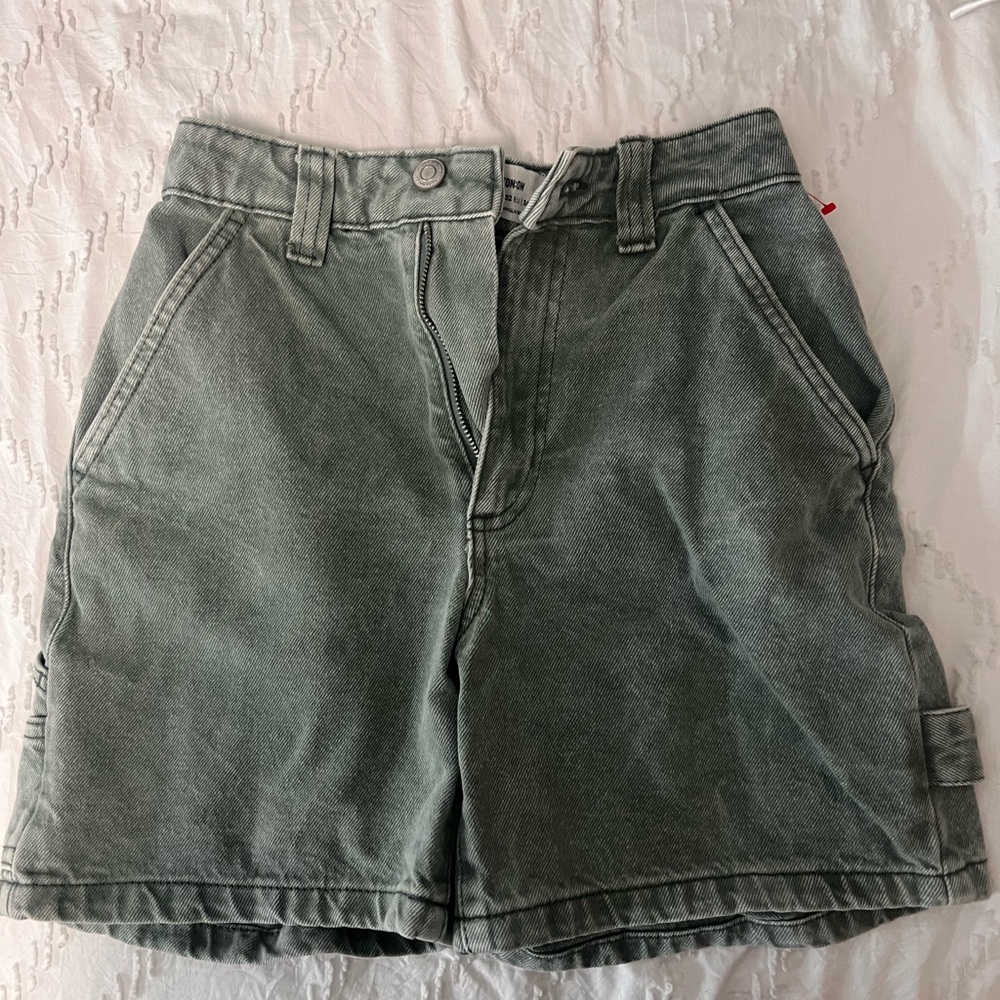 Cotton On Green Denim Shorts